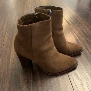 Brown Suede Booties